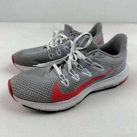 Nike Quest 2 Running Training Shoes Grey Red Orbit CI3803-001 Women Size 7 - Picture 2 of 9